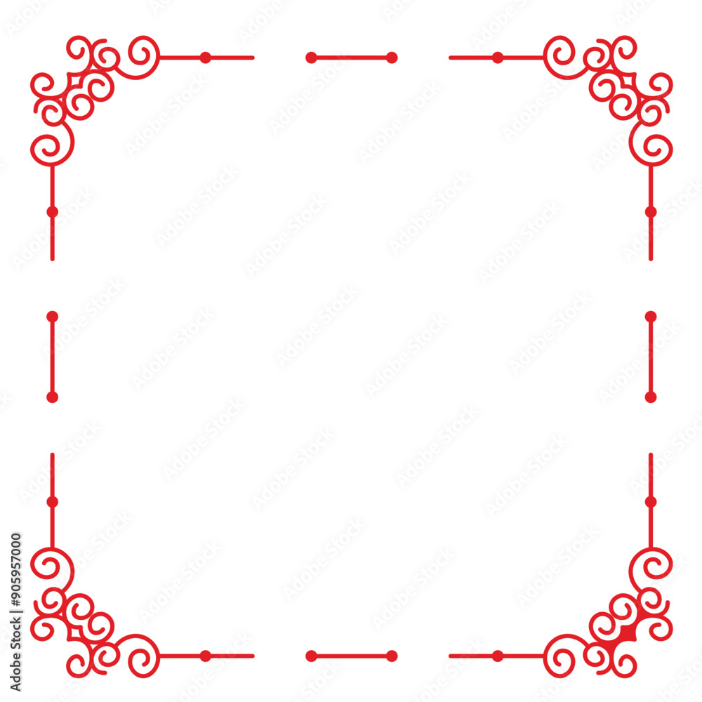 Obraz premium Ornate square frame