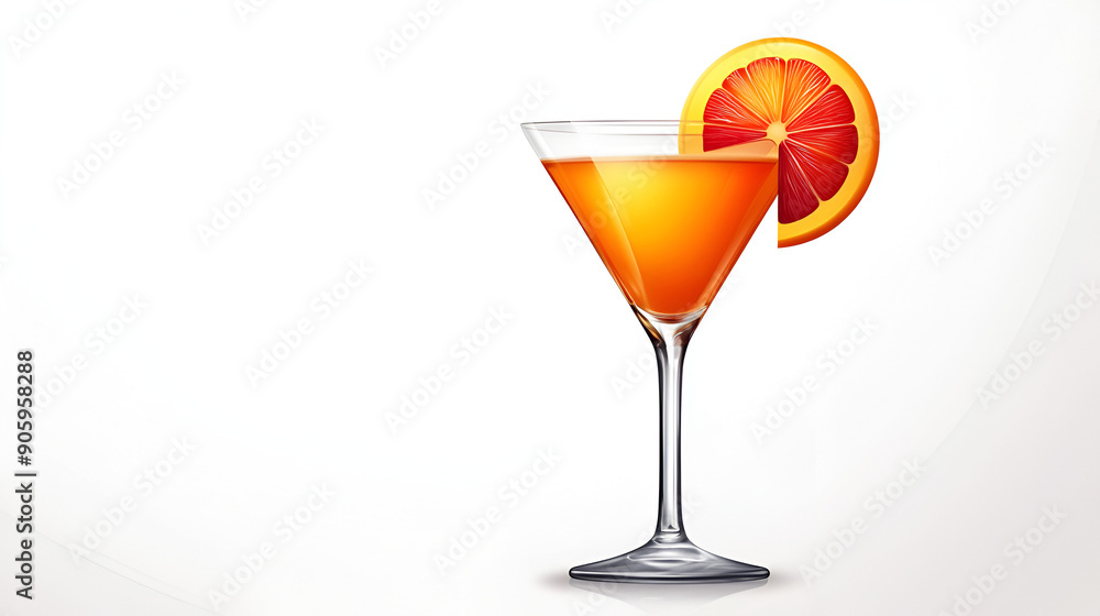 Cocktail Drinks White Background Aspect 16:9 Cocktail Drinks White Background Aspect 16:9