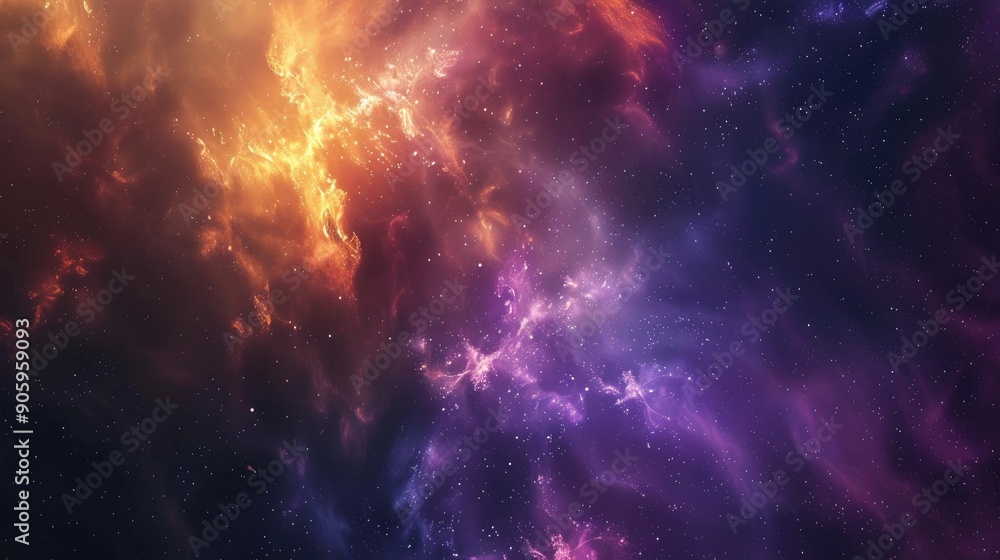 Obraz premium Abstract galaxy backdrop with creative space