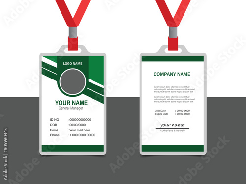 Corporate Id card design template