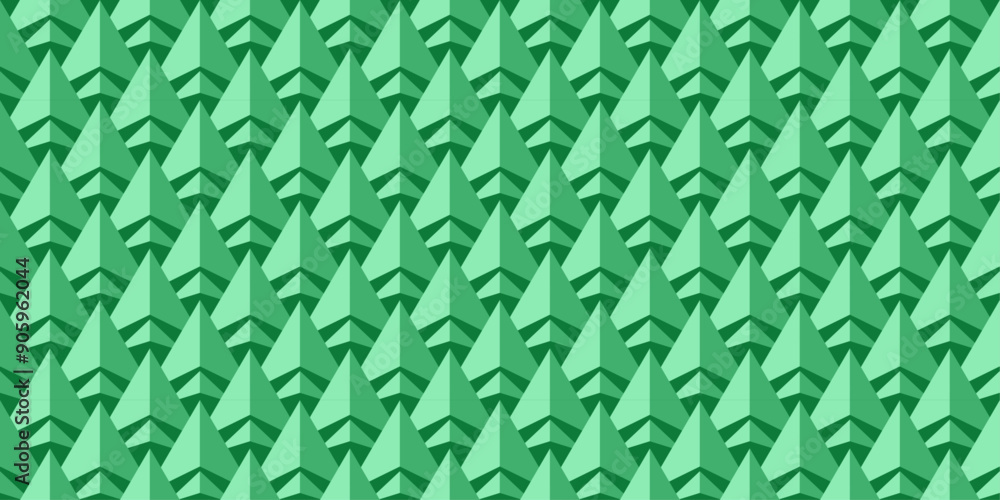 3D Spiky Green Architectural Seamless Pattern 3D Spiky Green Architectural Seamless Pattern