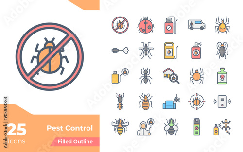 Pest Control Filled Color Icon