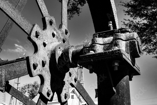 black and white sprocket