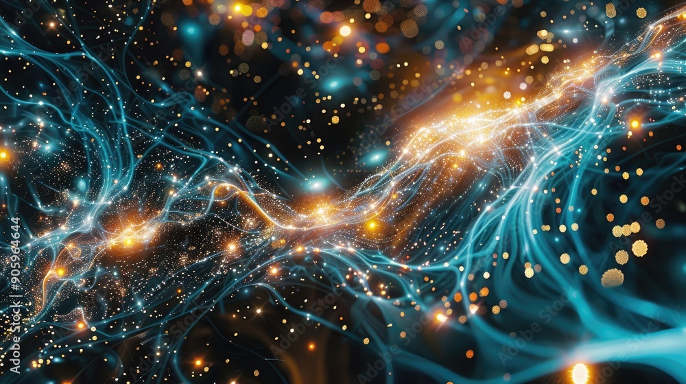 Sparkling digital energy fields in cyberspace Sparkling digital energy fields in cyberspace