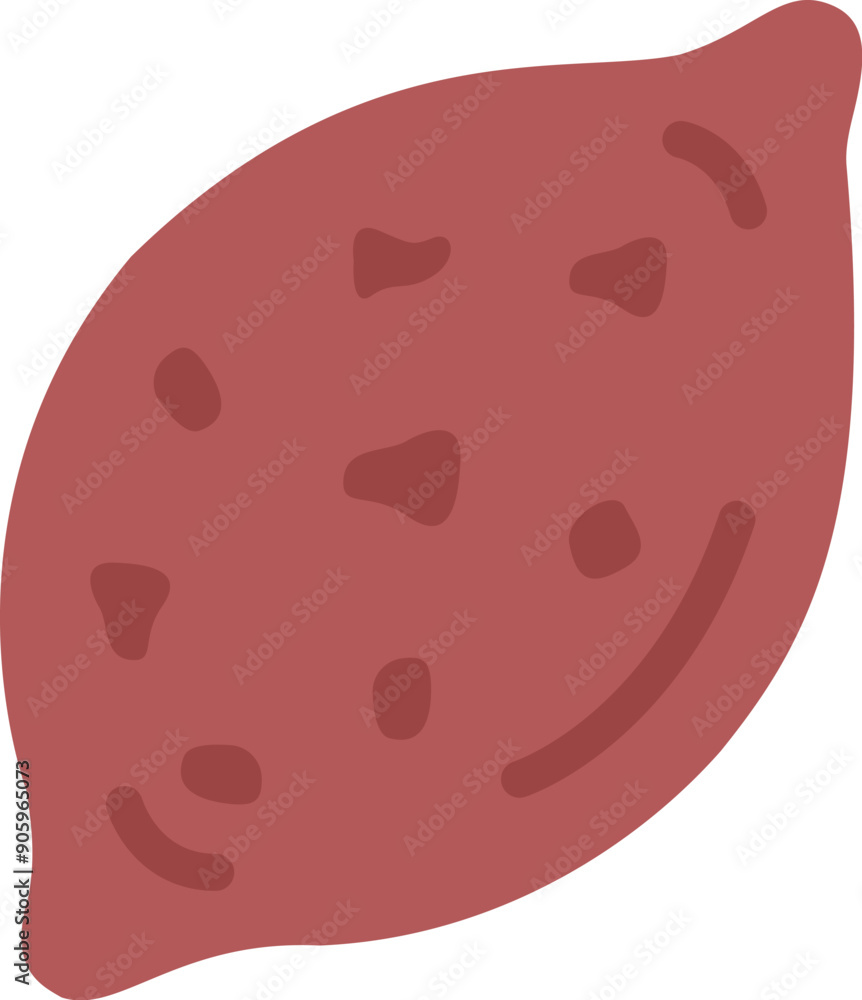 サツマイモのアイコンのイラスト