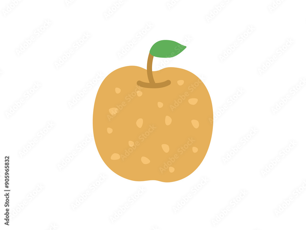 梨のアイコンのイラスト 梨のアイコンのイラスト