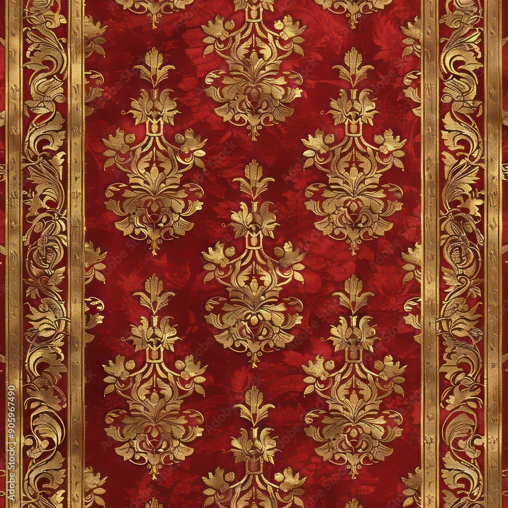 red carpet and gold pattern background red carpet and gold pattern background