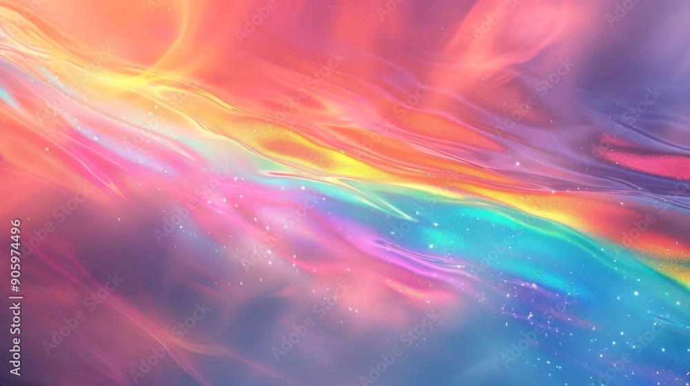 Holographic Gradient with Rainbow Colors Holographic Gradient with Rainbow Colors