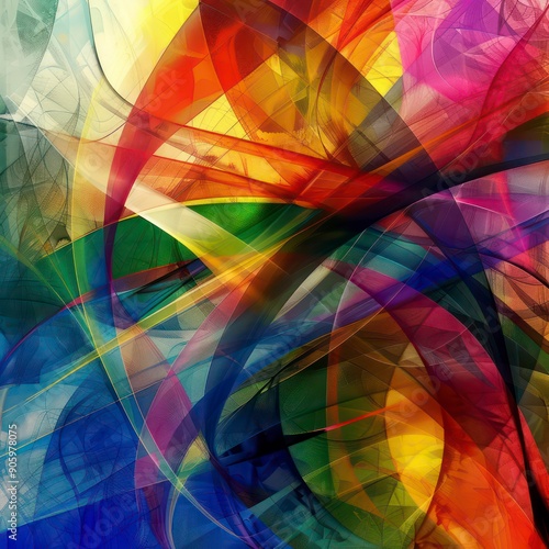 rainbow spectrum abstract vibrant illustration 