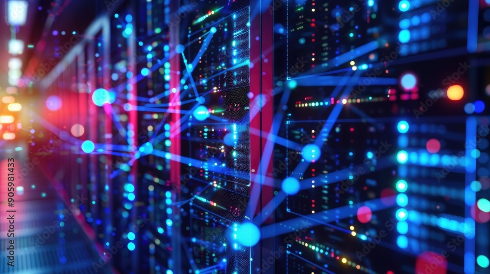 Quantum secure data transmission across a network protected by AI-driven encryption. Quantum secure data transmission across a network protected by AI-driven encryption.