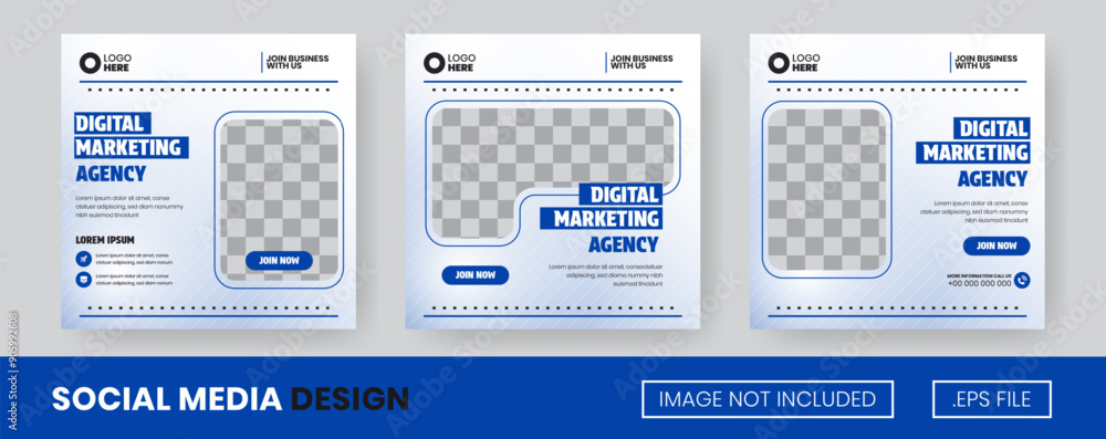 Vector set of collection Digital Marketing, for Flyer, social media post or banner Vector set of collection Digital Marketing, for Flyer, social media post or banner