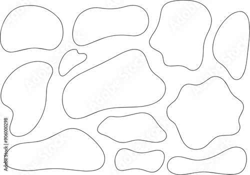 線画のふにゃふにゃしたフレームセット