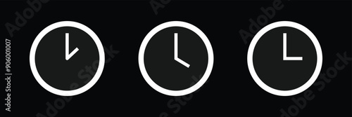 clock icon clock icon vector illustration, Clock icon, Vector illustration flat design. Eps 10.