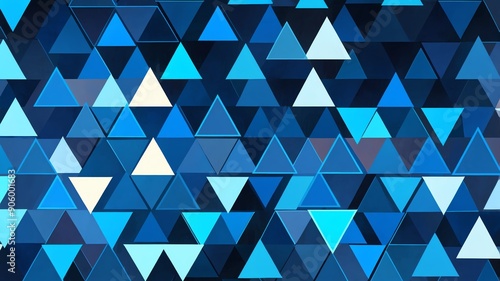 blue triangle pattern shapes retro abstract background illustration art design backdrop copy space