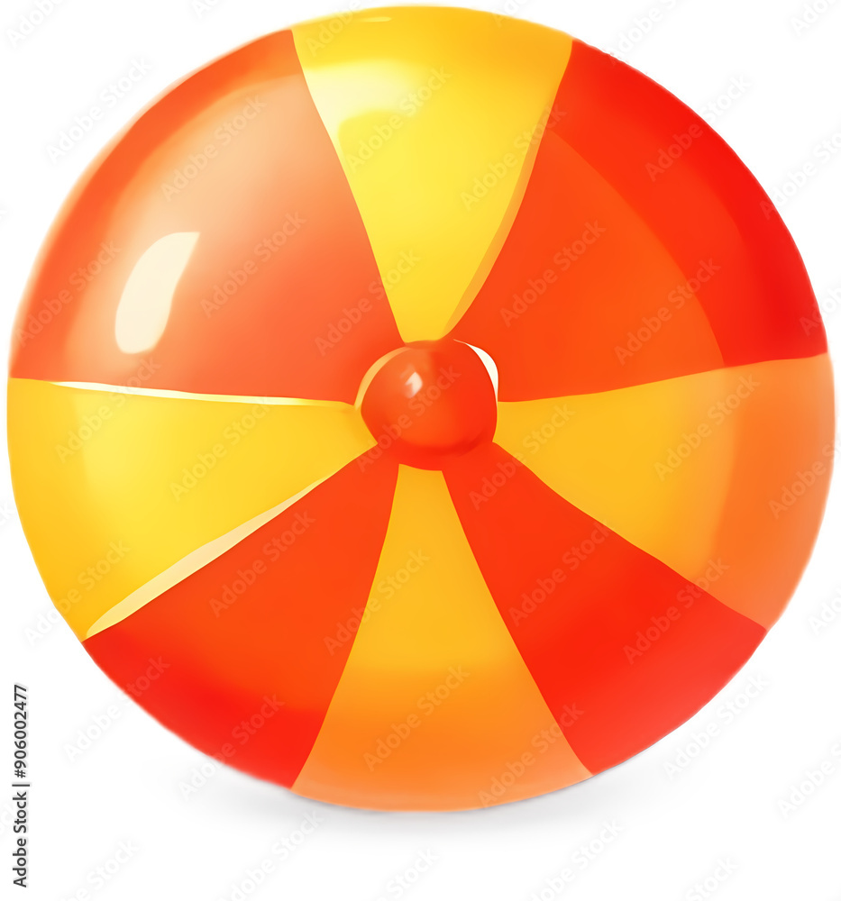 Obraz premium Red and yellow beachball
