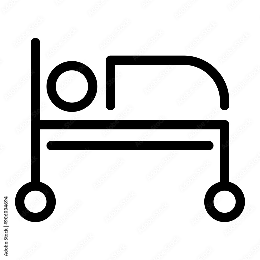 Admit, patient icon in thin line style vector illustration graphic design Admit, patient icon in thin line style vector illustration graphic design