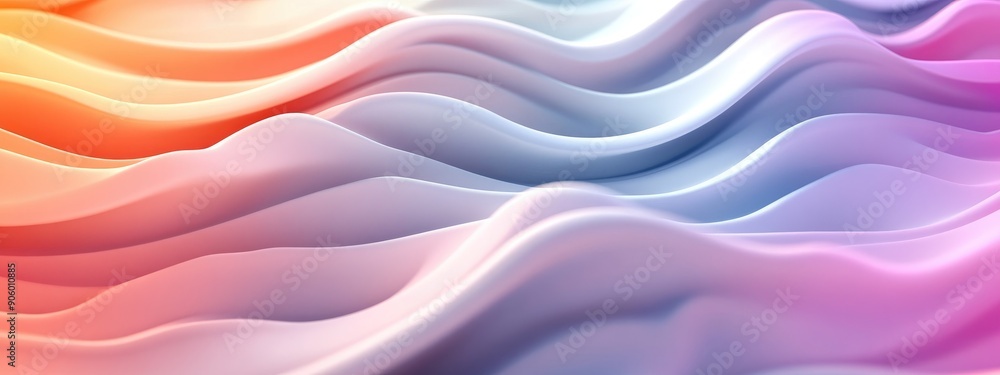 Vibrant Colorful Abstract Wave Patterns in Soft Gradient Hues Vibrant Colorful Abstract Wave Patterns in Soft Gradient Hues