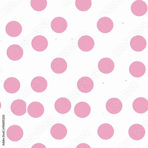 light pink polka dot seamless pattern