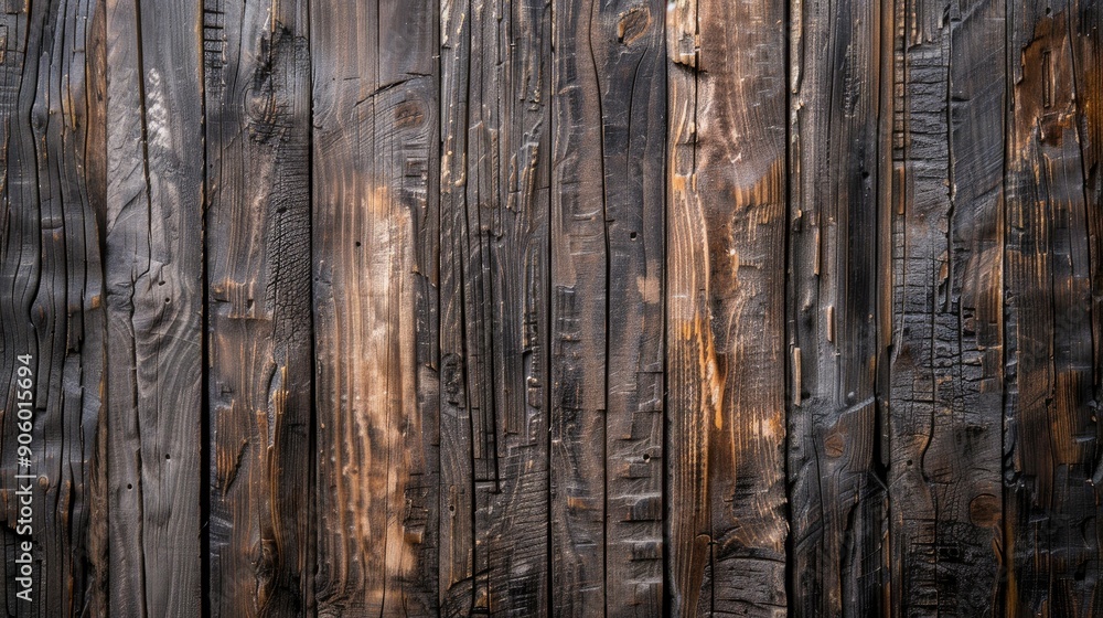 Fototapeta premium Textured wooden background with space for design embellishment