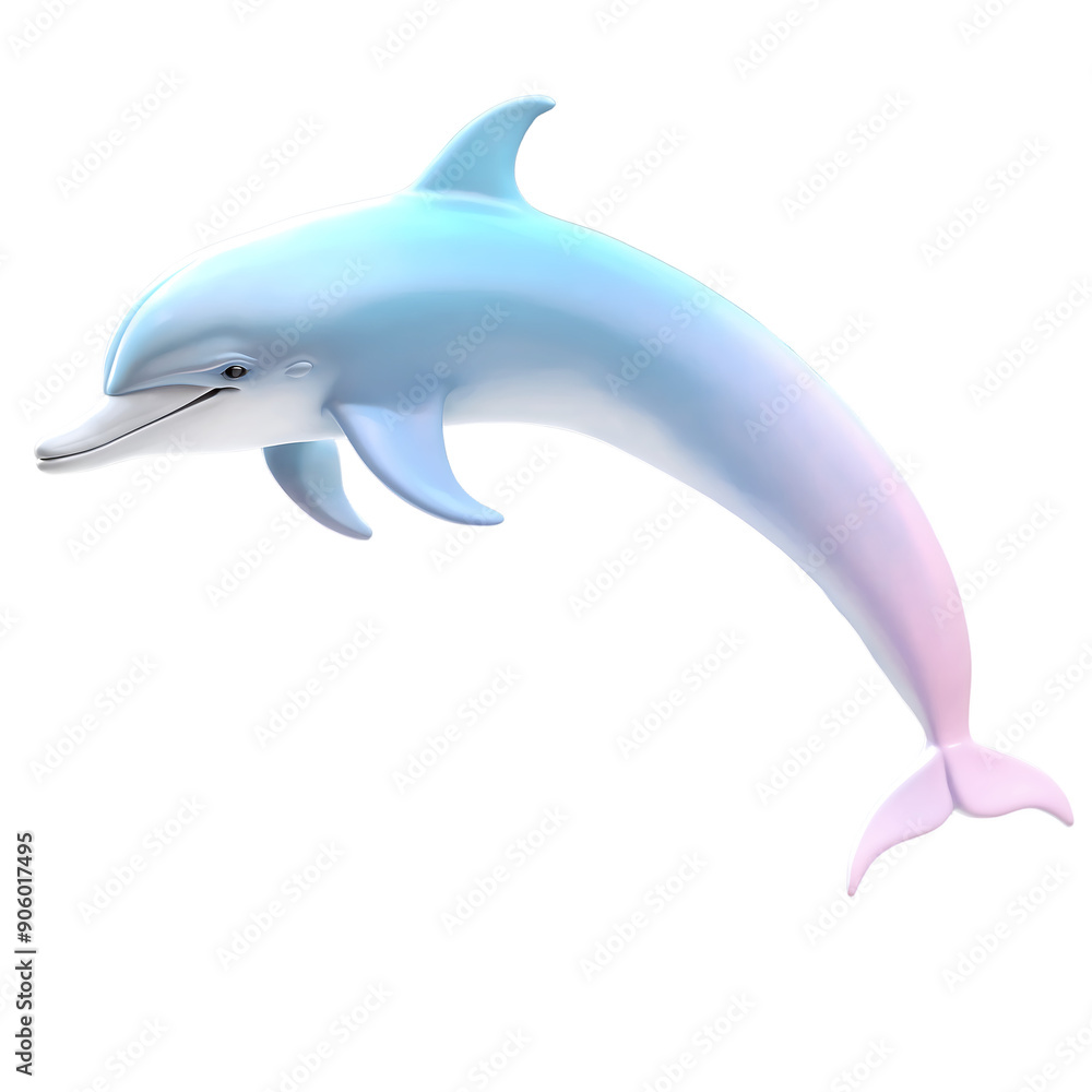 Fototapeta premium Dolphin watercolor style