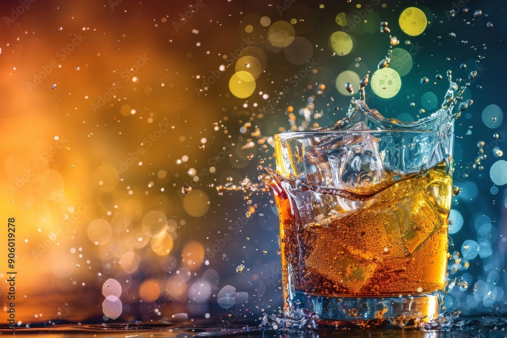 drink with splash drink with splash
