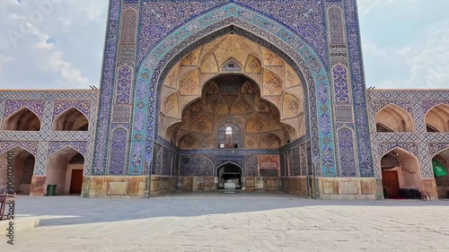 courtyard of Jameh Mosque of Isfahan photo