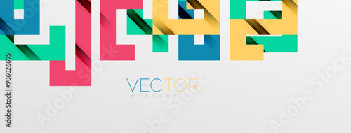 Color bend lines with shadow texture effect. Vector Illustration For Wallpaper, Banner, Background, Card, Book Illustration, landing page