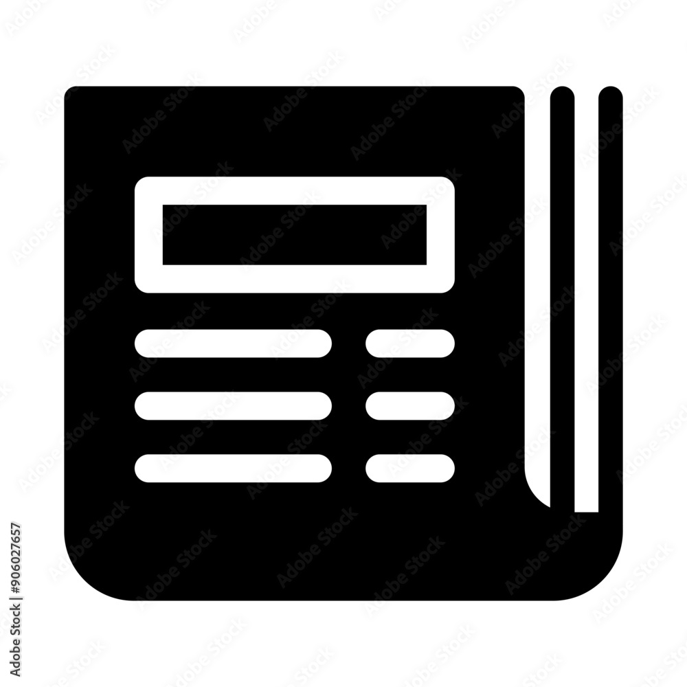 Newspaper icon vector illustration graphic design Newspaper icon vector illustration graphic design
