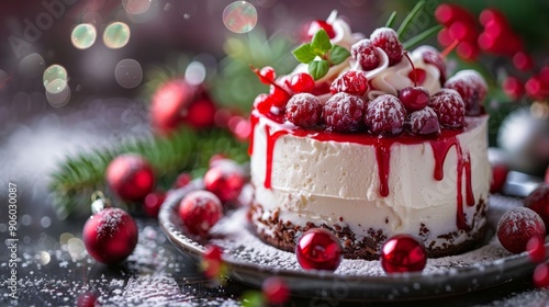 Christmas Cake Background