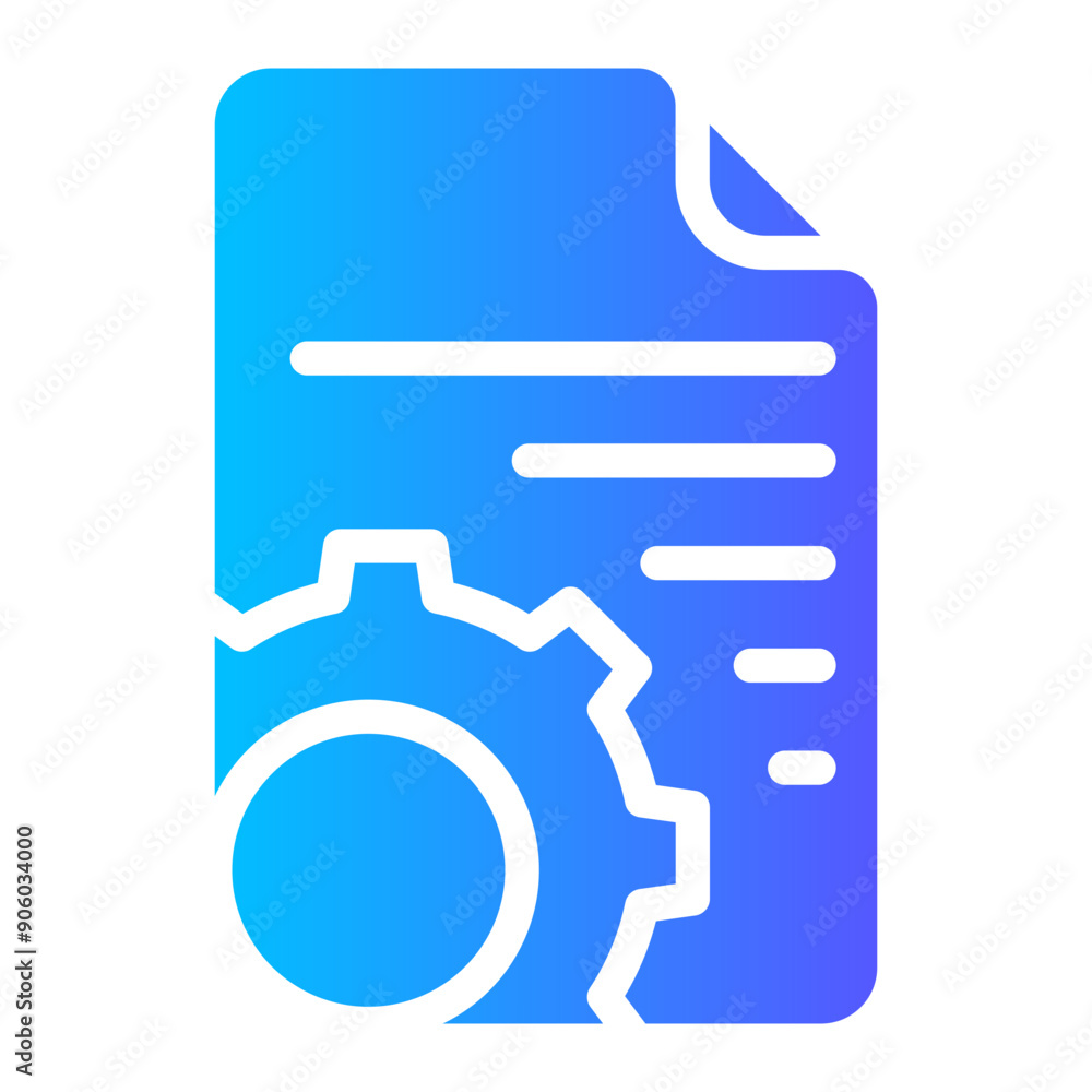 Fototapeta premium file gradient icon
