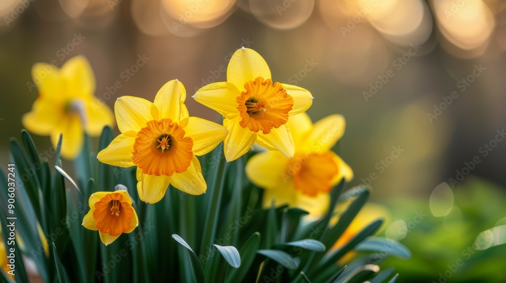 Daffodil Flowers in Spring Daffodil Flowers in Spring