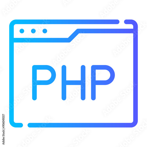 php gradient icon