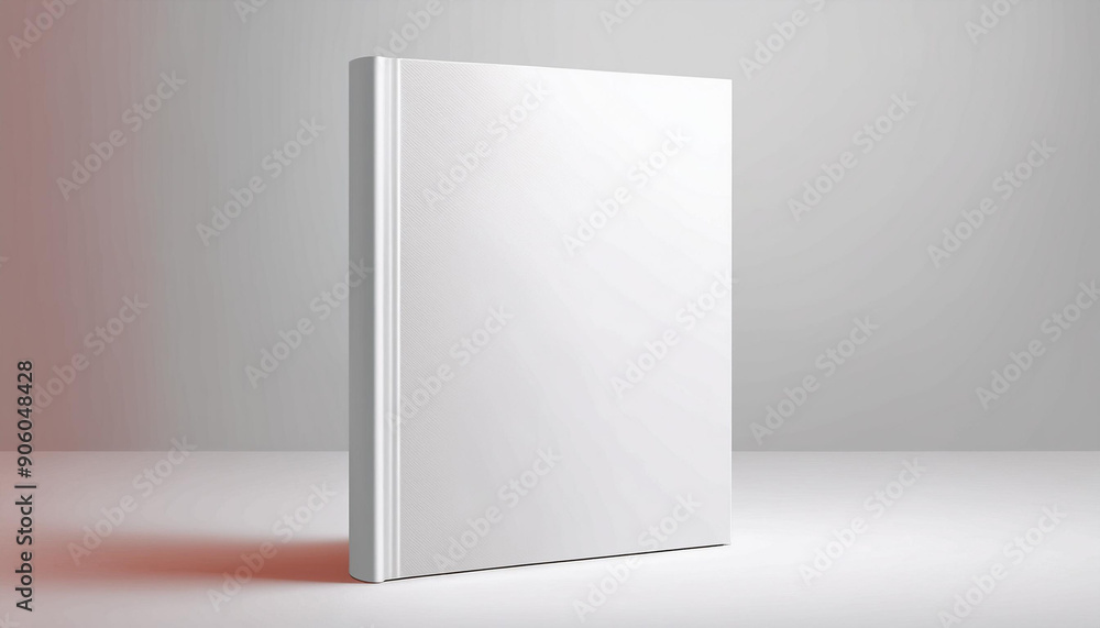 Blank book cover mockup layout design with shadows for branding. Vector illustration, blank billboard on wall Blank book cover mockup layout design with shadows for branding. Vector illustration, blank billboard on wall
