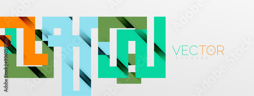 Color bend lines with shadow texture effect. Vector Illustration For Wallpaper, Banner, Background, Card, Book Illustration, landing page