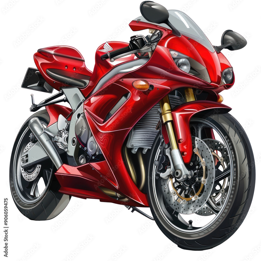 A whimsical cartoon sportbike design on a clear, transparent background, featuring vibrant motorcycle excitement. A whimsical cartoon sportbike design on a clear, transparent background, featuring vibrant motorcycle excitement.