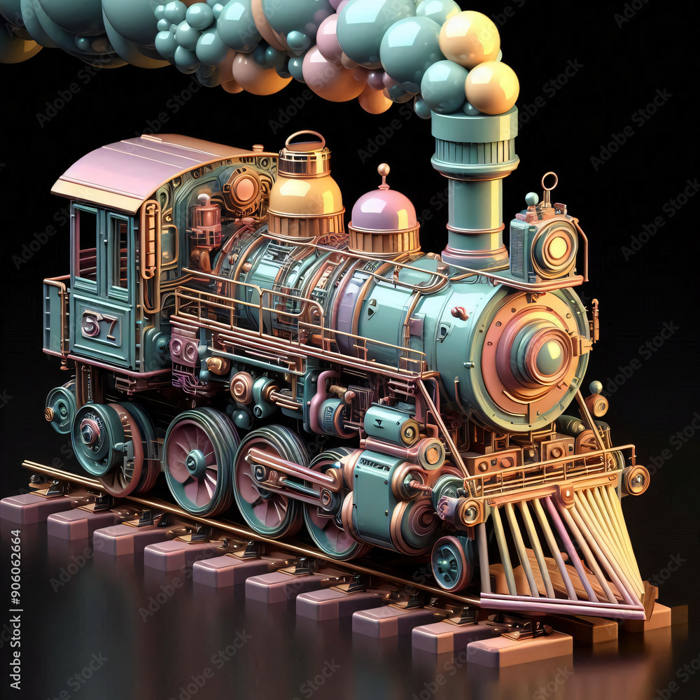 Fototapeta premium steam locomotive