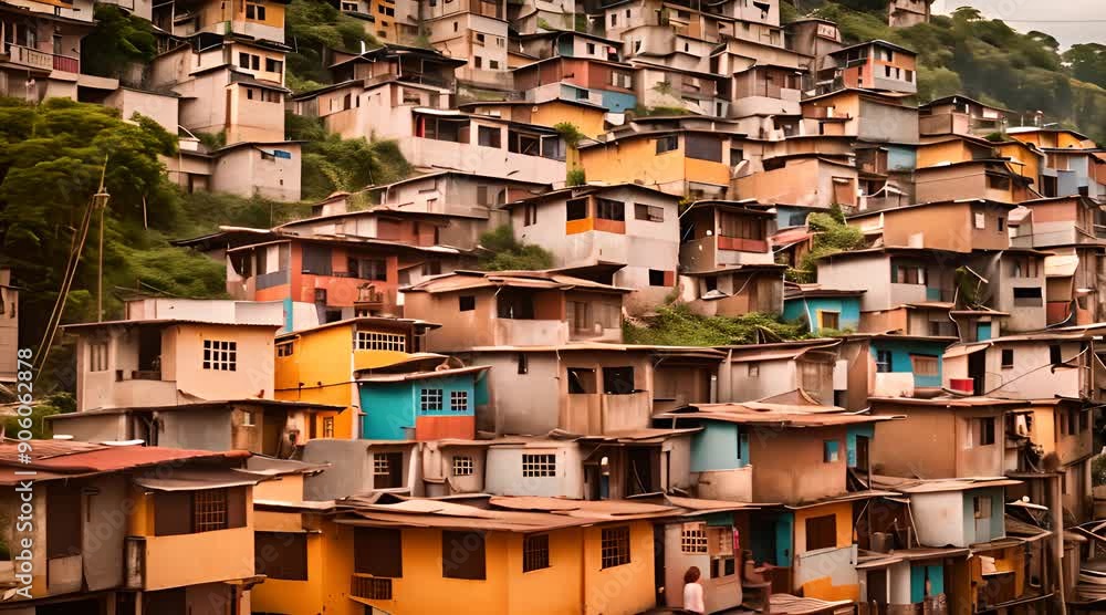 Aerial View of Favela Neighborhood Aerial View of Favela Neighborhood