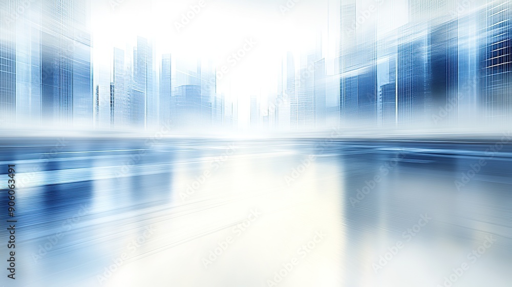 Soft Blur Futuristic Cityscape Soft Blur Futuristic Cityscape