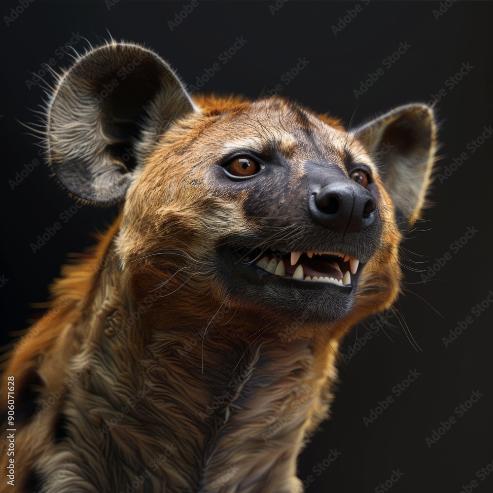 Obraz premium A close up of a wild animal with its mouth wide open