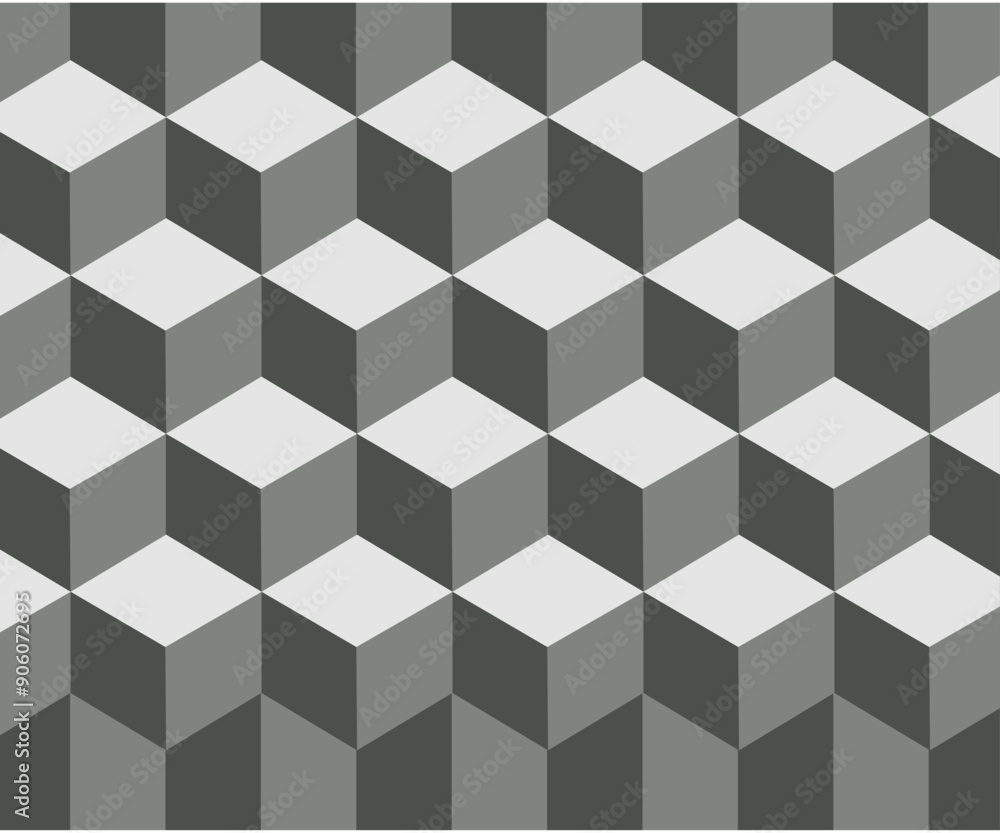 Seamless 3D cubic pattern. Abstract geometric low poly background. Stylish fractal texture. Seamless 3D cubic pattern. Abstract geometric low poly background. Stylish fractal texture.