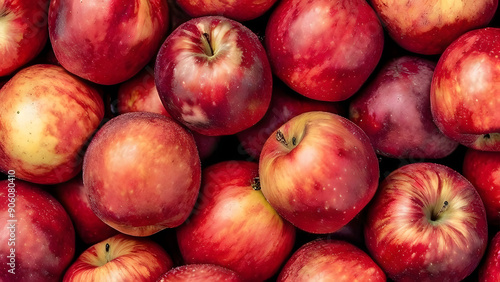 many apples in pile top view