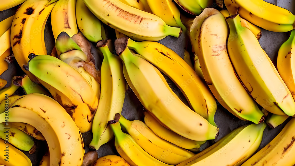 many banana in pile top view many banana in pile top view