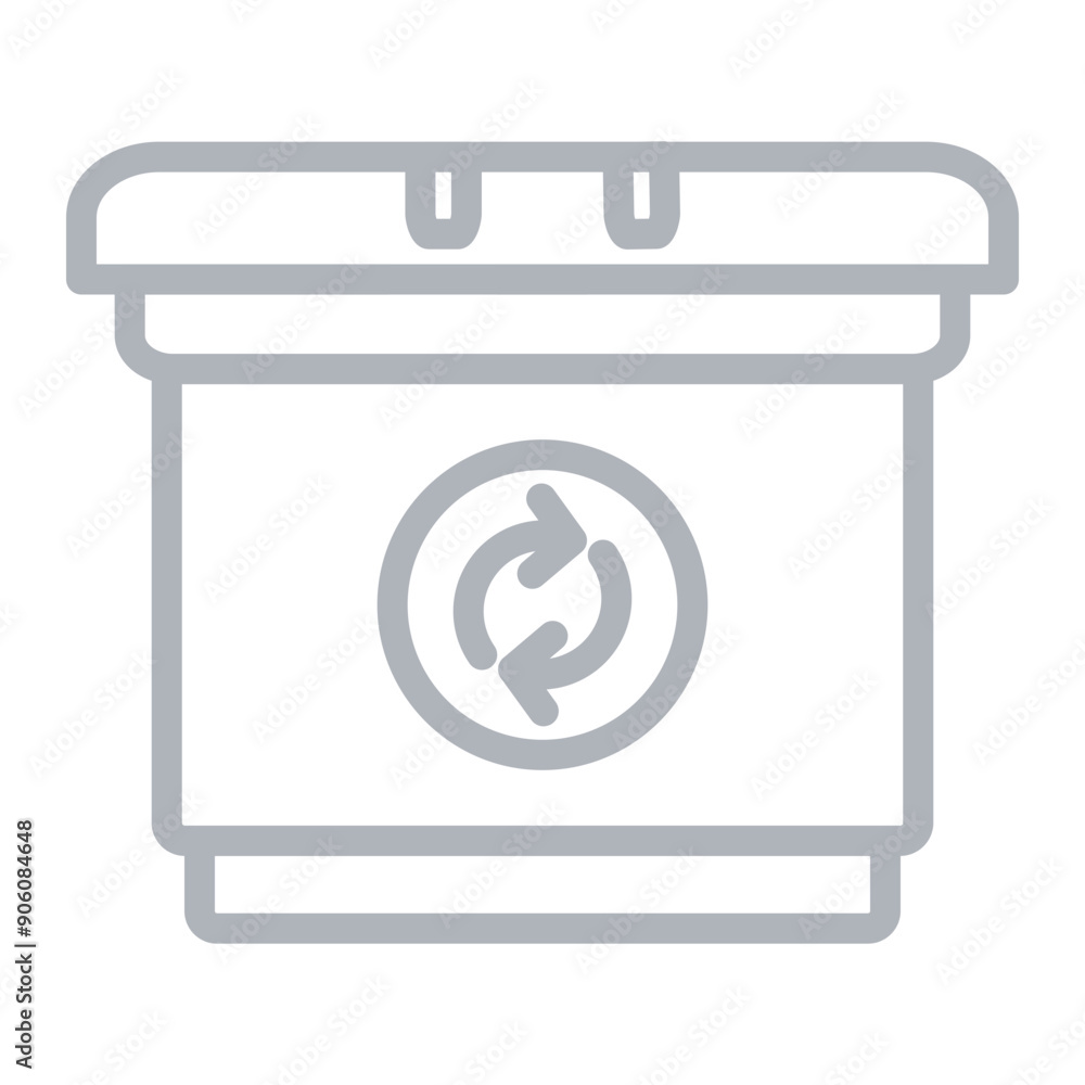 Packaging reduction Vector Line Grey Icon Design Packaging reduction Vector Line Grey Icon Design