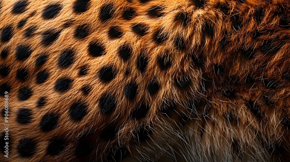 A close up of a spotted animal's fur A close up of a spotted animal's fur