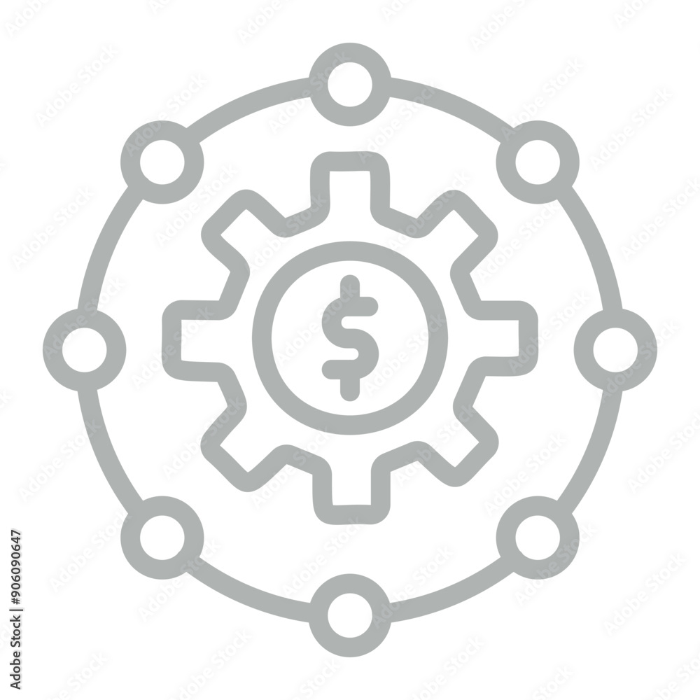 Networking Vector Line Grey Icon Design Networking Vector Line Grey Icon Design
