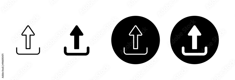 Upload icon vector isolated on white background. Upload sign icon. Upload button. Load symbol. Upload icon vector isolated on white background. Upload sign icon. Upload button. Load symbol.