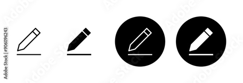 Edit icon vector isolated on white background. Pencil icon. sign up Icon vector. edit text