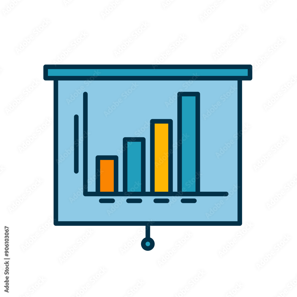 Bar Chart for Marketing Icon Bar Chart for Marketing Icon