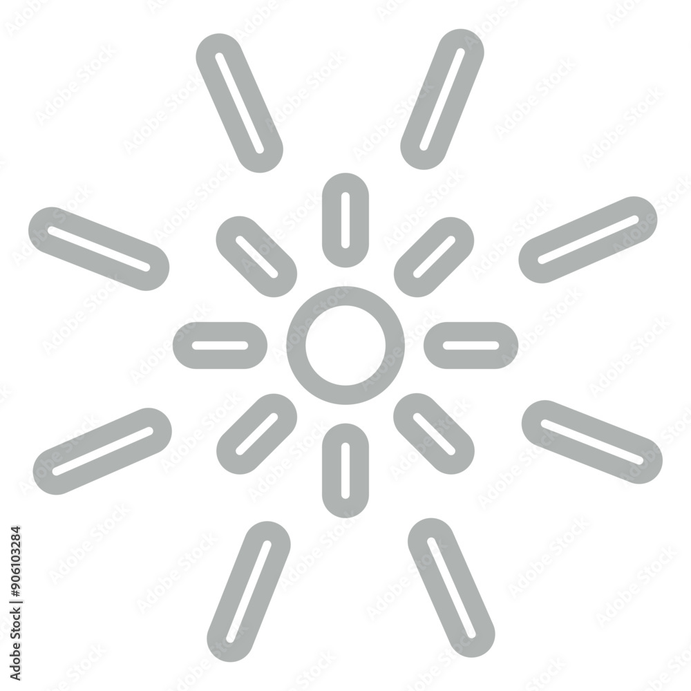 Flare Vector Line Grey Icon Design Flare Vector Line Grey Icon Design