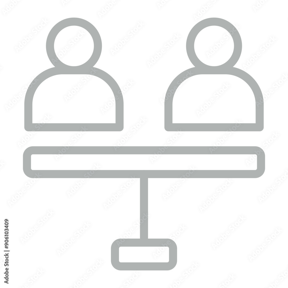 No Racism Vector Line Grey Icon Design No Racism Vector Line Grey Icon Design
